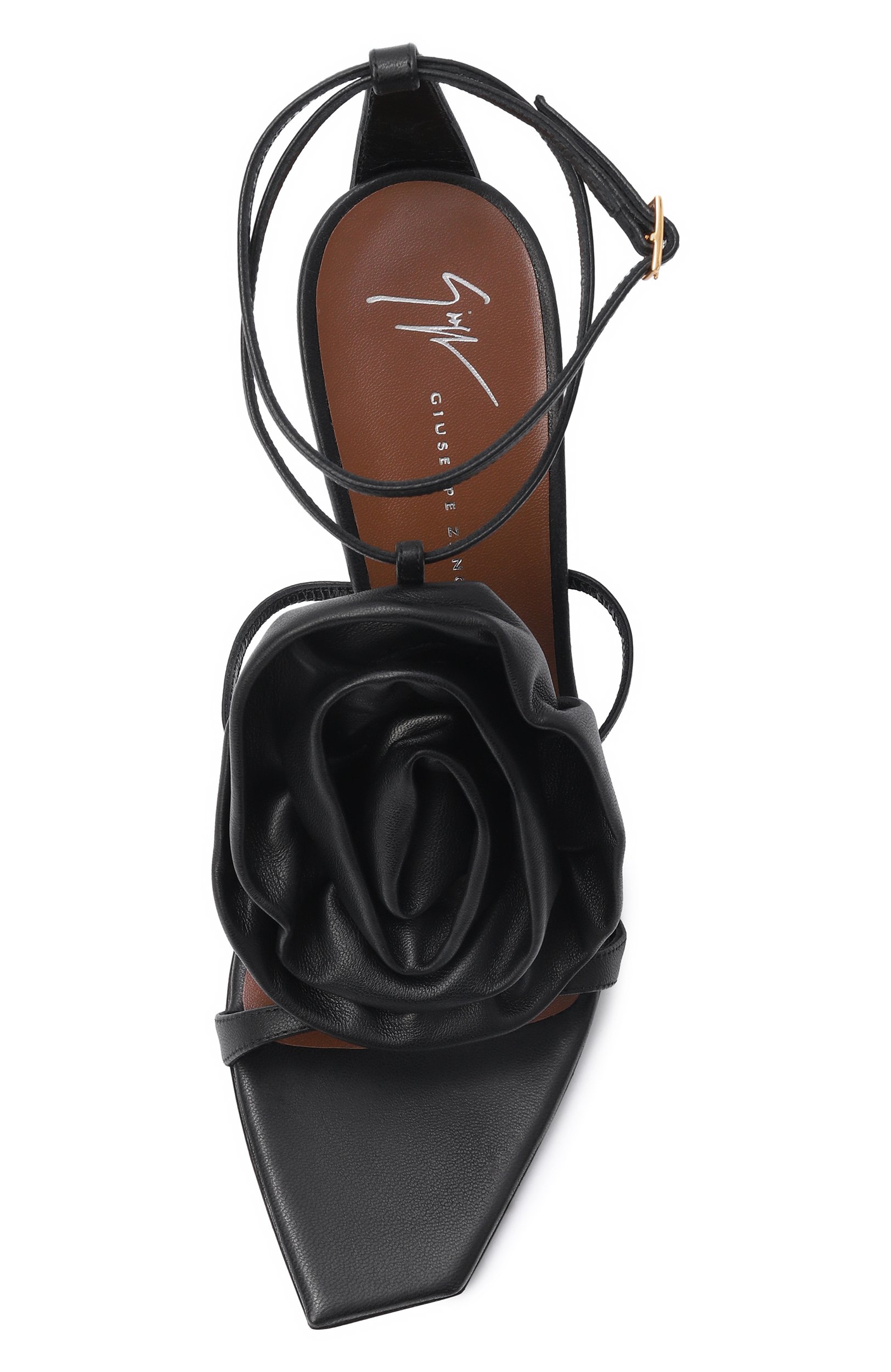 Кожаные босоножки cursed flower 105 GIUSEPPE ZANOTTI DESIGN, арт. I600012, фото 6