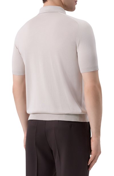 Шелковое поло COLOMBO светло-бежевого цвета по цене 122000 руб., арт. MA04864/4-120AN, фото 4 Шелковое поло COLOMBO, арт. MA04864/4-120AN, фото 4