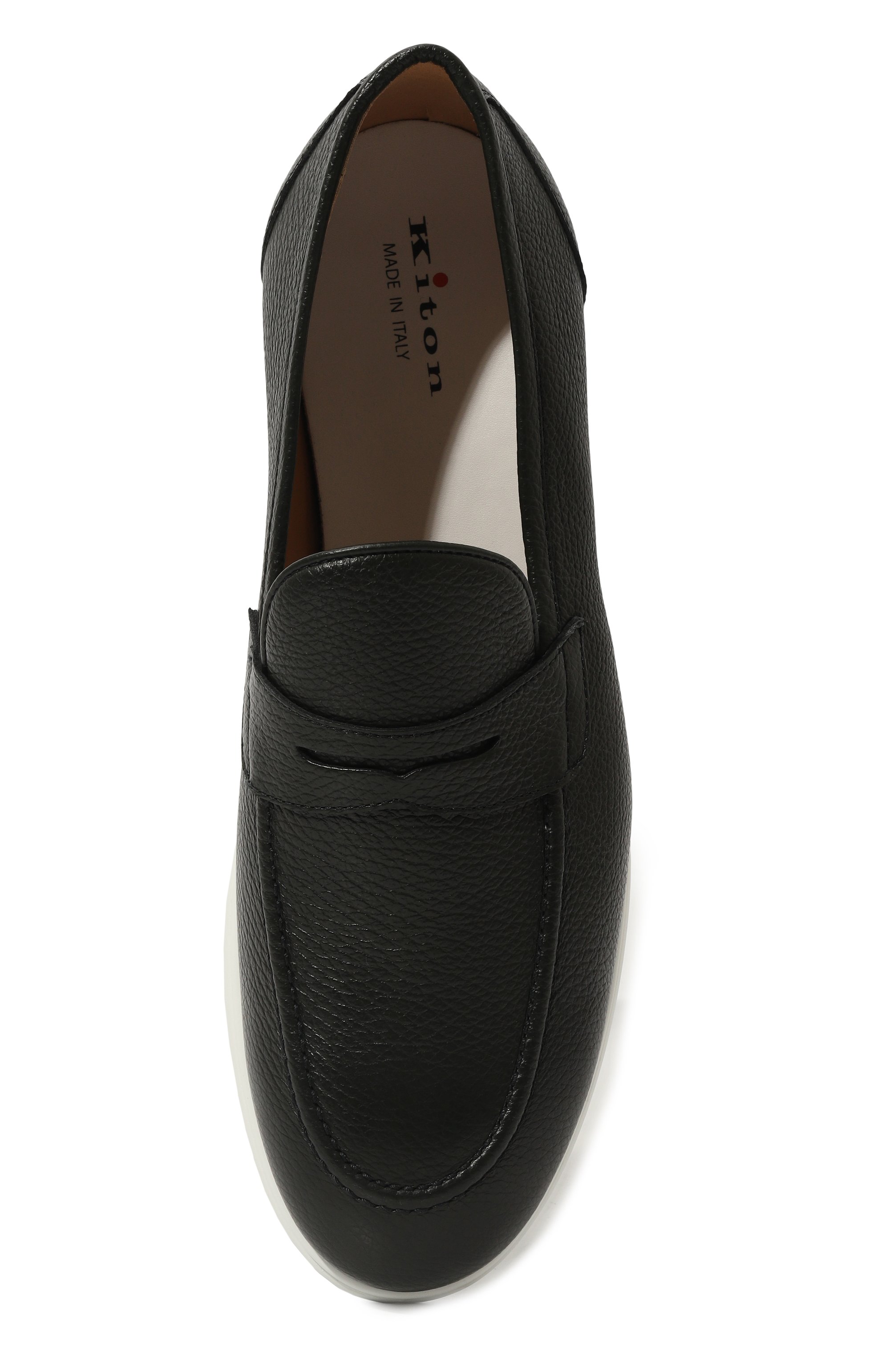 Кожаные пенни-лоферы KITON, арт. USSA075N01073, фото 6