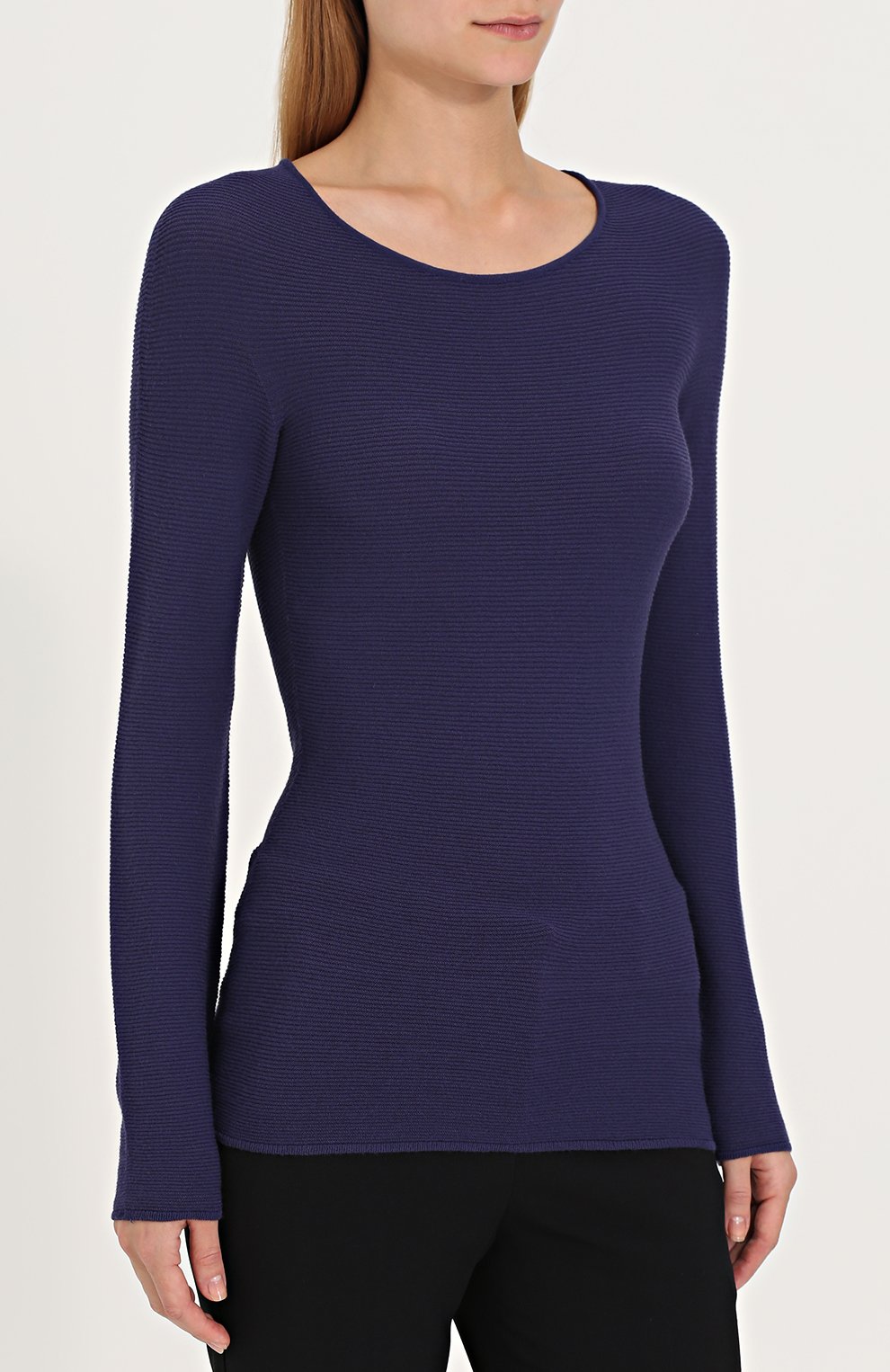 Облегающий пуловер с круглым вырезом GIORGIO ARMANI, арт. 6YAM31/AM05Z, фото 3