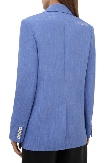 Жакет изо льна и вискозы OFF-WHITE, арт. 0WEF064S21FAB001, фото 4