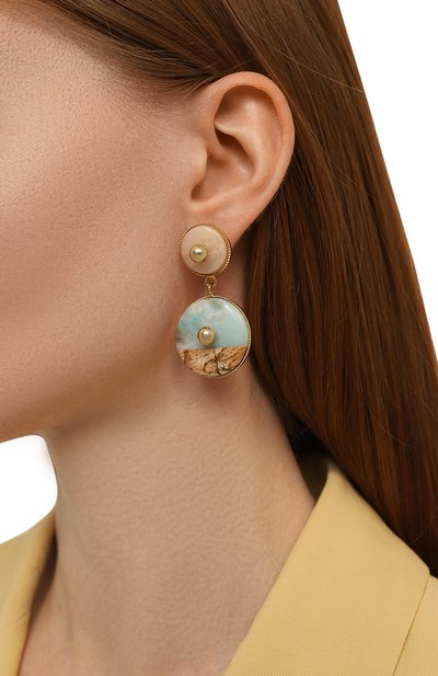 Серьги CRYSTALLINE JEWELLERY разноцветного цвета по цене 14300 руб., арт. 388E, фото 2 Серьги CRYSTALLINE JEWELLERY, арт. 388E, фото 2