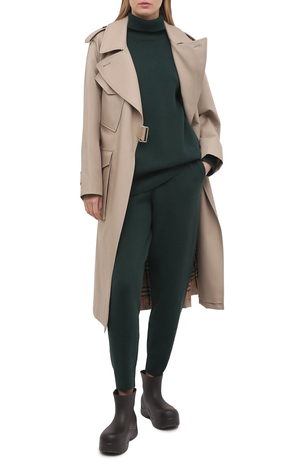 Кашемировый свитер BURBERRY зеленого цвета по цене 128000 руб., арт. 8037208, фото 2 Кашемировый свитер BURBERRY, арт. 8037208, фото 2