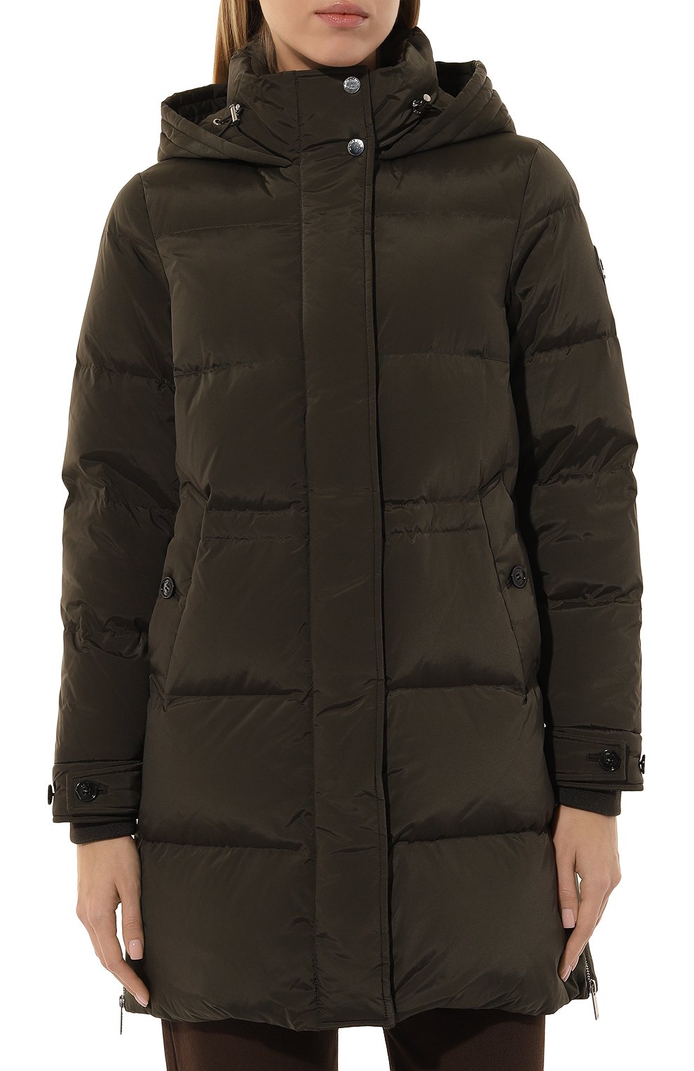 Пуховик WOOLRICH хаки цвета по цене 107500 руб., арт. CFWWOU0697FRUT1148, фото 3 Пуховик WOOLRICH, арт. CFWWOU0697FRUT1148, фото 3