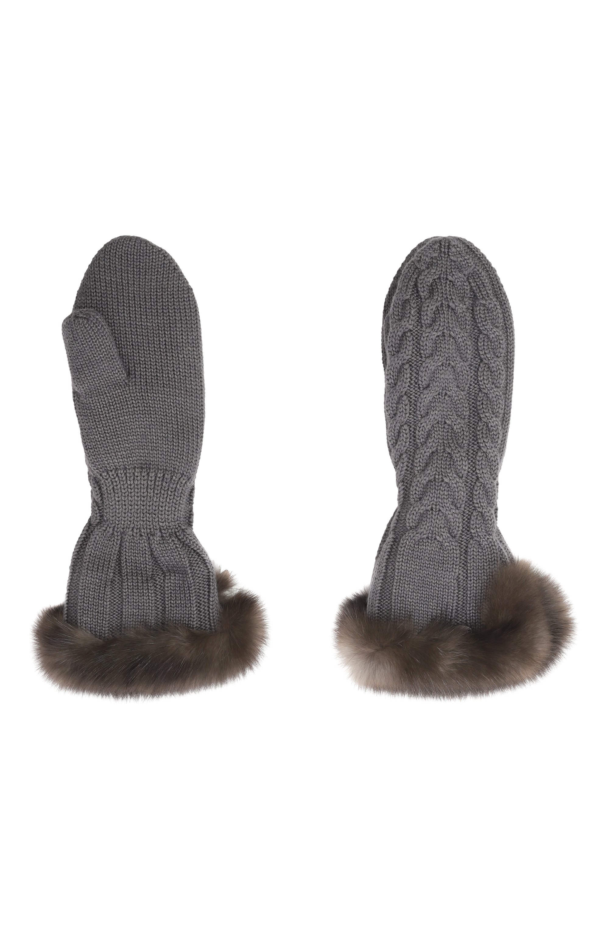 Утепленные варежки с отделкой из соболя BLACK SABLE, арт. BS-ACSKV-EB, фото 2