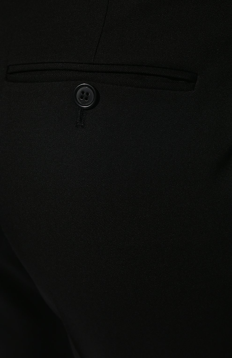 Шерстяные брюки SAINT LAURENT черного цвета по цене 104500 руб., арт. 679952/Y512W, фото 5 Шерстяные брюки SAINT LAURENT, арт. 679952/Y512W, фото 5