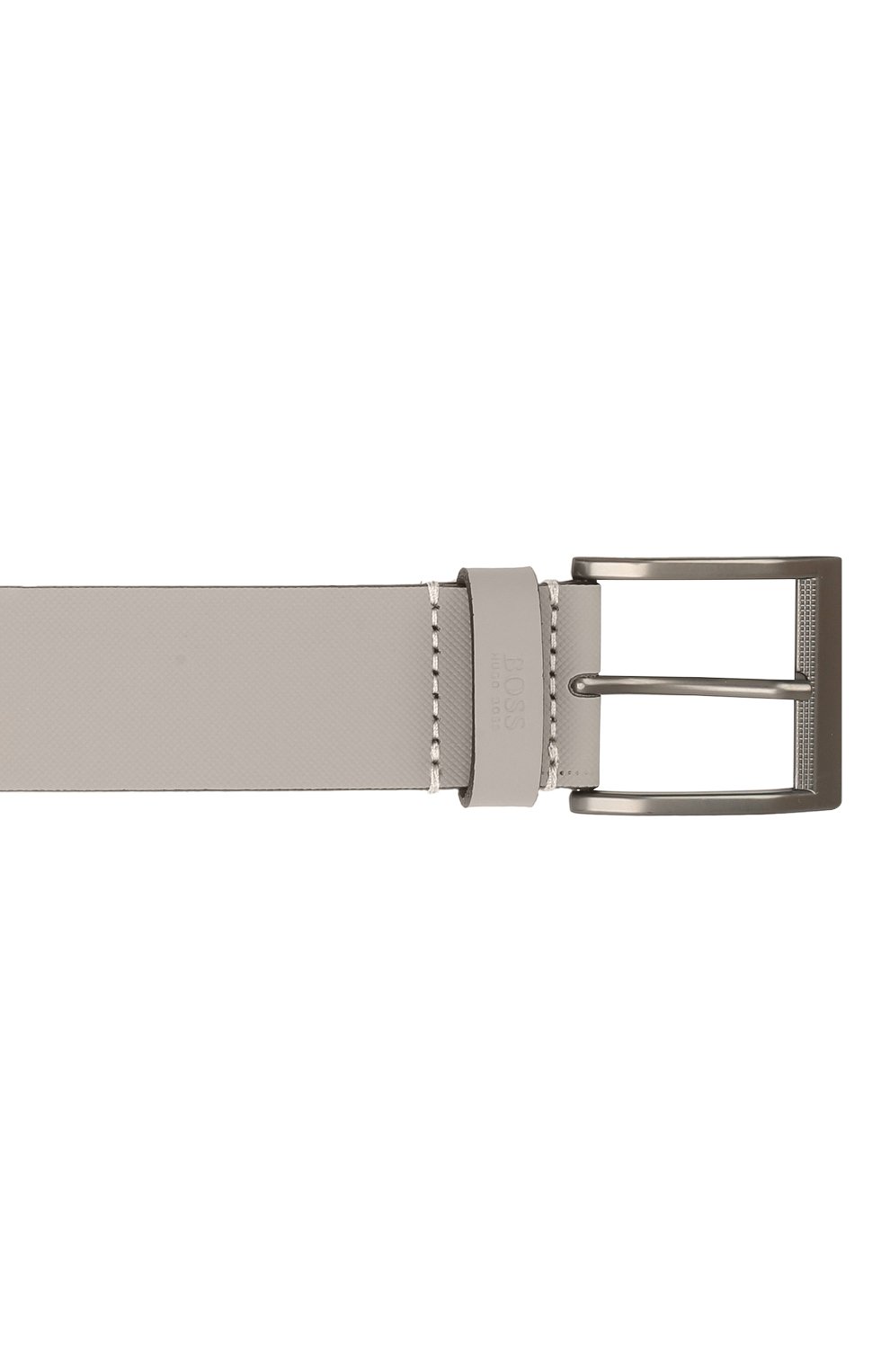Кожаный ремень BOSS серого цвета по цене 11400 руб., арт. 50455250, фото 3 Кожаный ремень BOSS, арт. 50455250, фото 3