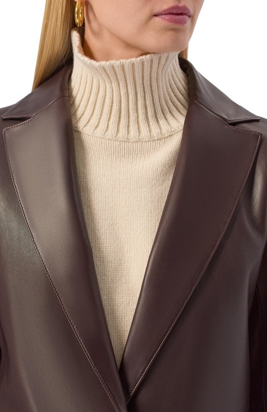 Кожаный жакет MVST M25.1PW.L011/SIGMA Бордовый  M25.1PW.L011/SIGMA Фото 5