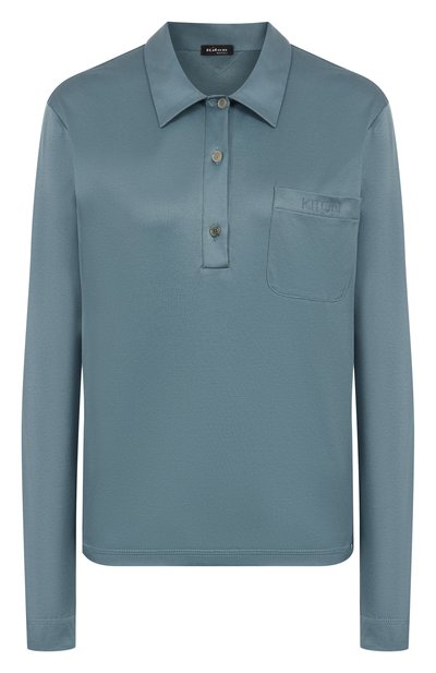 Женское хлопковое поло KITON, арт. D58440H080511616