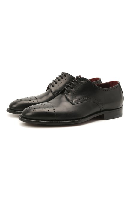 Мужские кожаные дерби KITON, арт. USSDECH/N101