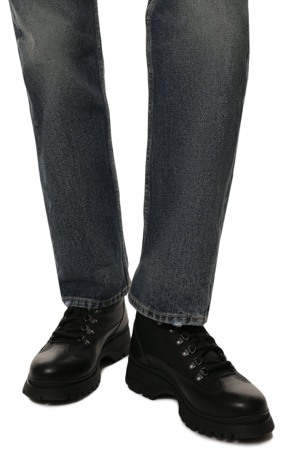 Комбинированные ботинки PRADA, арт. 1T495M-3LFY-F0002-ZF30, фото 3