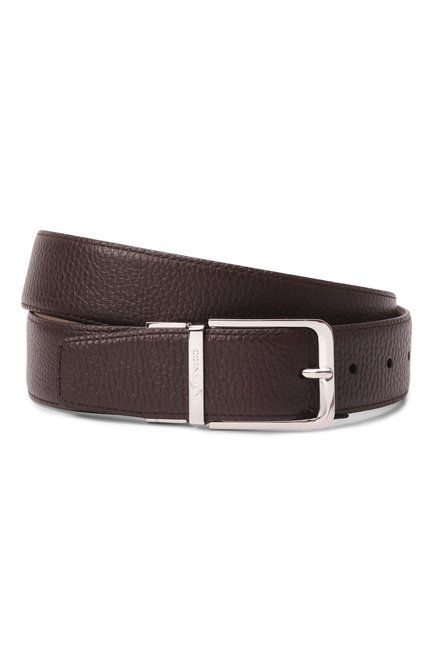 Мужской кожаный ремень CORNELIANI коричневого цвета, арт. 25V305-2520849 | Фото 1 (Нос: Не проставлено; Материал: Натуральная кожа; Материал сплава: Проставлено)