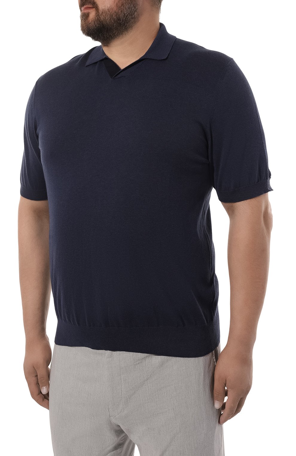 Хлопковое поло CANALI, арт. C0944B/MK01440, фото 3