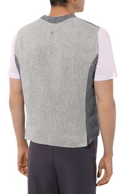 Льняной жилет HANNES ROETHER, арт. WE26SPER.6048, фото 4