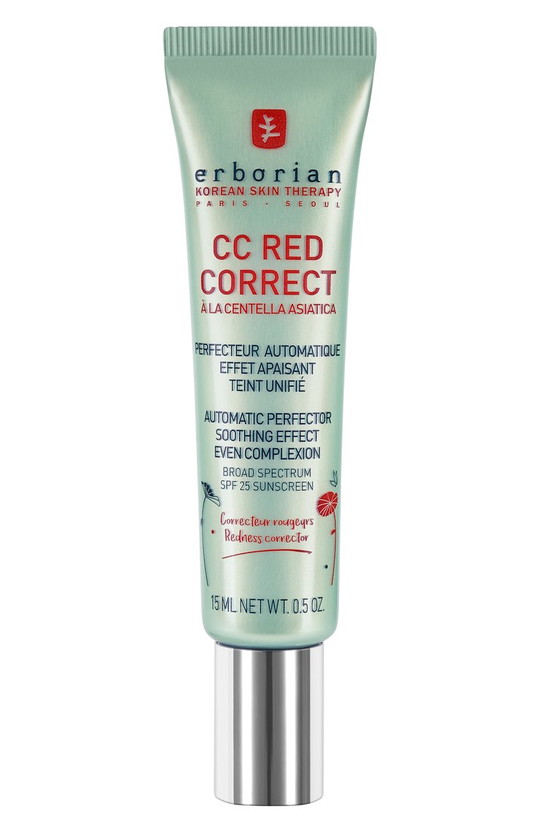 Корректирующий крем для лица cc red correct (15ml) ERBORIAN бесцветного цвета, арт. 783780 | Фото 1 (Статус проверки: Проверена категория; Тип продукта: Кремы; Назначение: Для лица; Материал внутренний: Не назначено; Региональные ограничения белый список (Axapta Mercury): Не проставлено; Нос: Не проставлено)