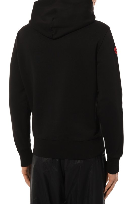 Хлопковое худи Moncler x MARVEL Spider-Man Moncler 8G000-05-809KR Чёрный  8G000-05-809KR Фото 4