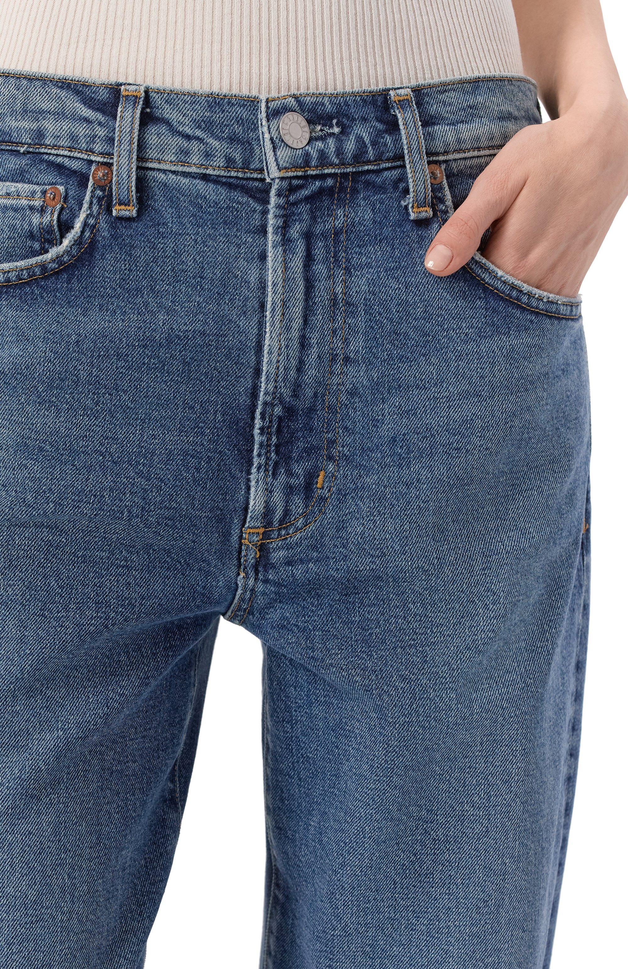 Джинсы harper AGOLDE синего цвета по цене 55300 руб., арт. A9153B1767, фото 5 Джинсы harper AGOLDE, арт. A9153B1767, фото 5