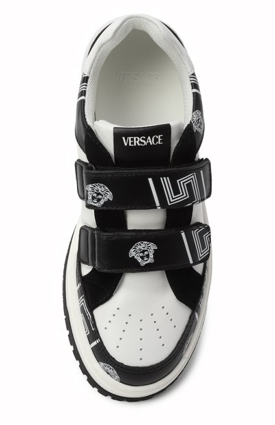 Кожаные кеды VERSACE, арт. 1017999/1A12879/34-40, фото 4