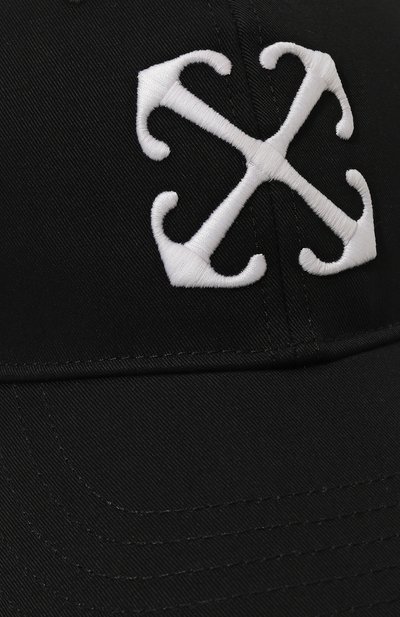 Хлопковая бейсболка OFF-WHITE, арт. 0MLB052C99FAB004, фото 4
