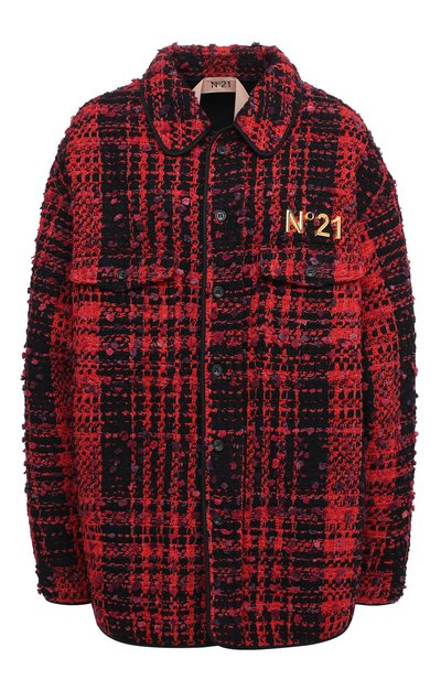 Женская куртка из хлопка и шерсти N21, арт. 20I N2P0/0041/1052