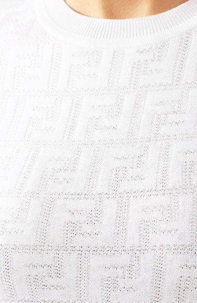 Платье из смеси хлопка и вискозы FENDI, арт. FZD832 AAVG, фото 5