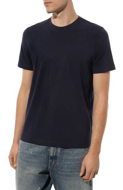 Хлопковая футболка CORNELIANI, арт. 92G577-3825007, фото 3