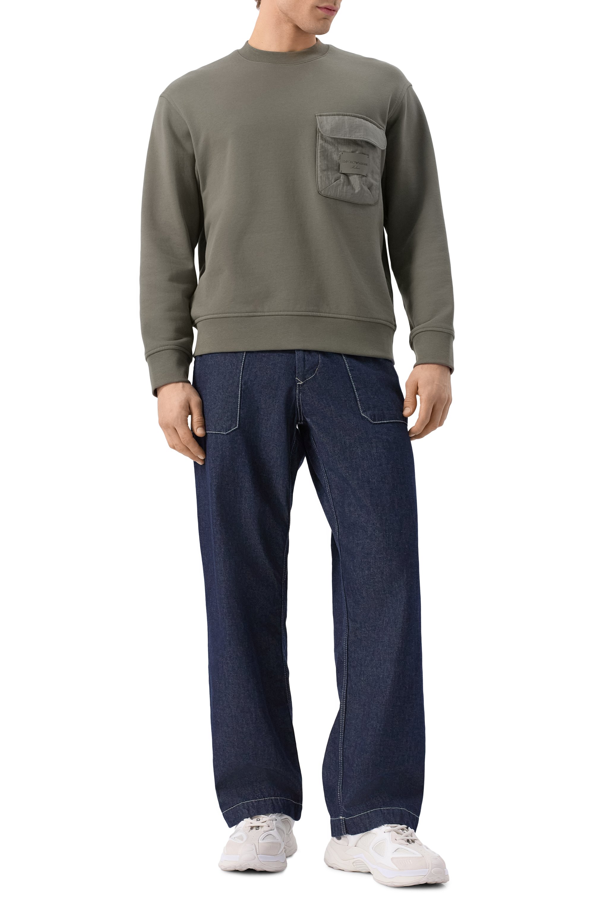 Хлопковые брюки C.P. COMPANY темно-синего цвета по цене 52750 руб., арт. 18CMPA157A110295W, фото 2 Хлопковые брюки C.P. COMPANY, арт. 18CMPA157A110295W, фото 2