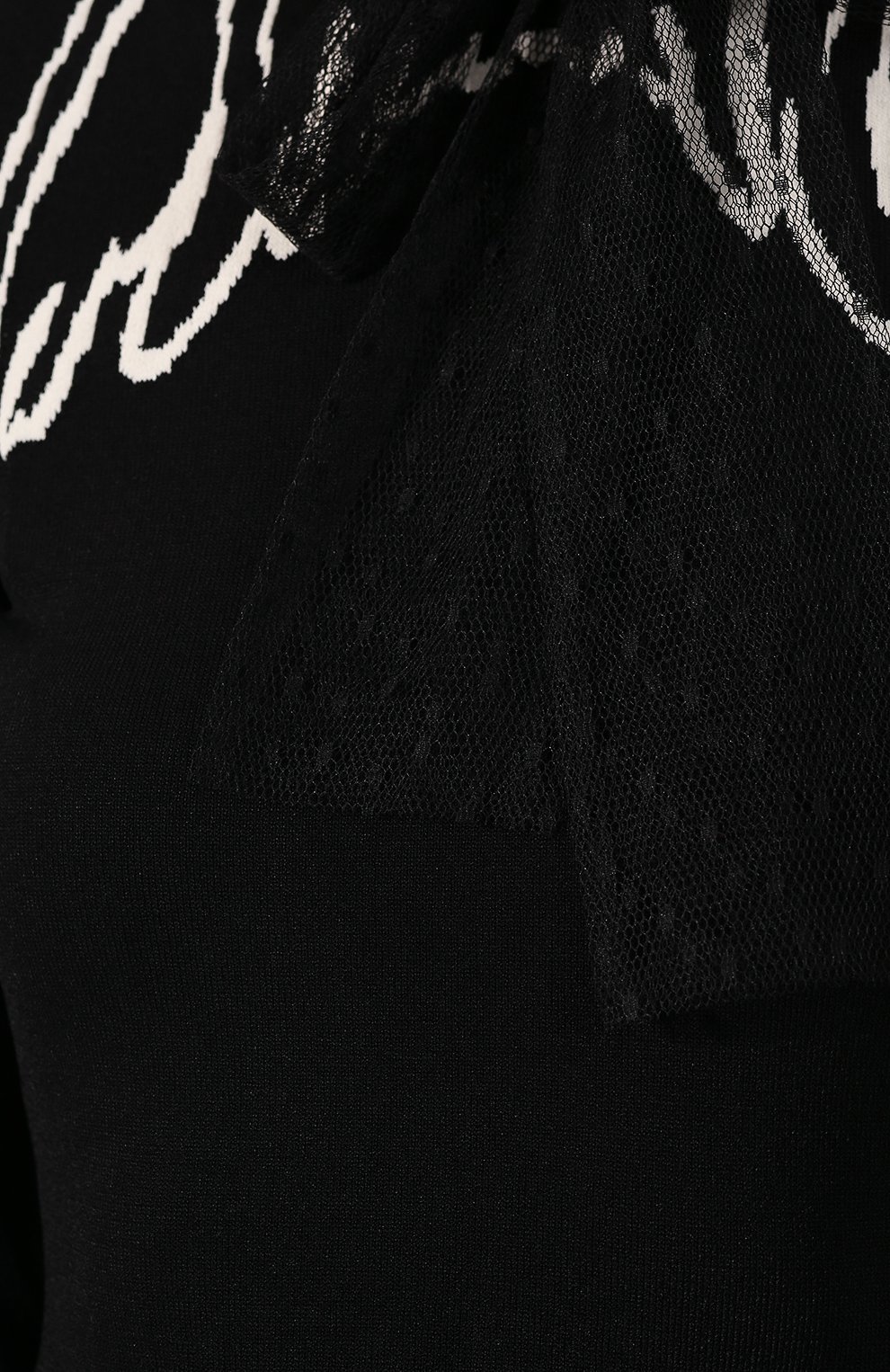 Платье-миди REDVALENTINO черно-белого цвета по цене 89700 руб., арт. SR3KDA78/4G9, фото 5 Платье-миди REDVALENTINO, арт. SR3KDA78/4G9, фото 5