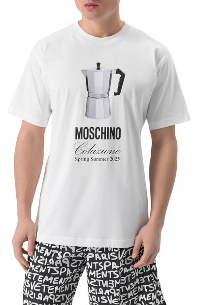 Хлопковая футболка MOSCHINO, арт. A0706/0241, фото 3