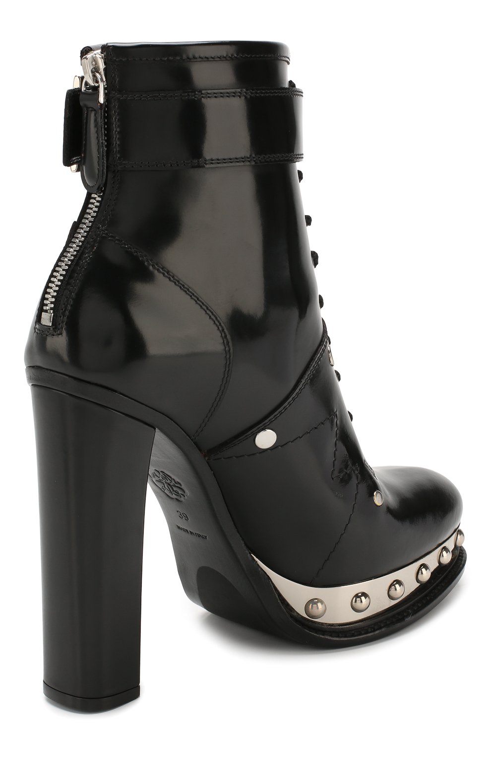 Кожаные ботильоны ALEXANDER MCQUEEN, арт. 595434/WHQSF, фото 4