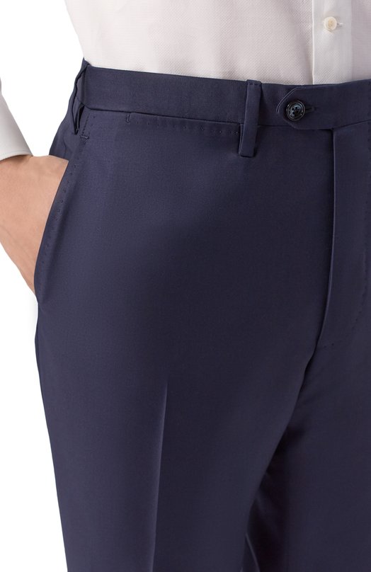Шерстяные брюки Kiton UPNFCK0626G Синий  UPNFCK0626G Фото 5