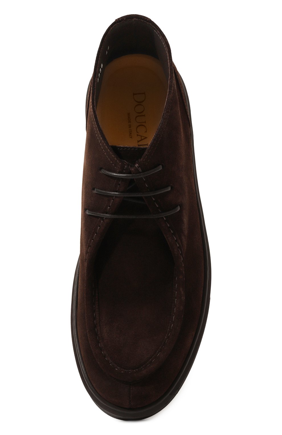 Замшевые ботинки DOUCAL'S темно-коричневого цвета по цене 43950 руб., арт. DU3336ALEXDF009T, фото 6 Замшевые ботинки DOUCAL'S, арт. DU3336ALEXDF009T, фото 6