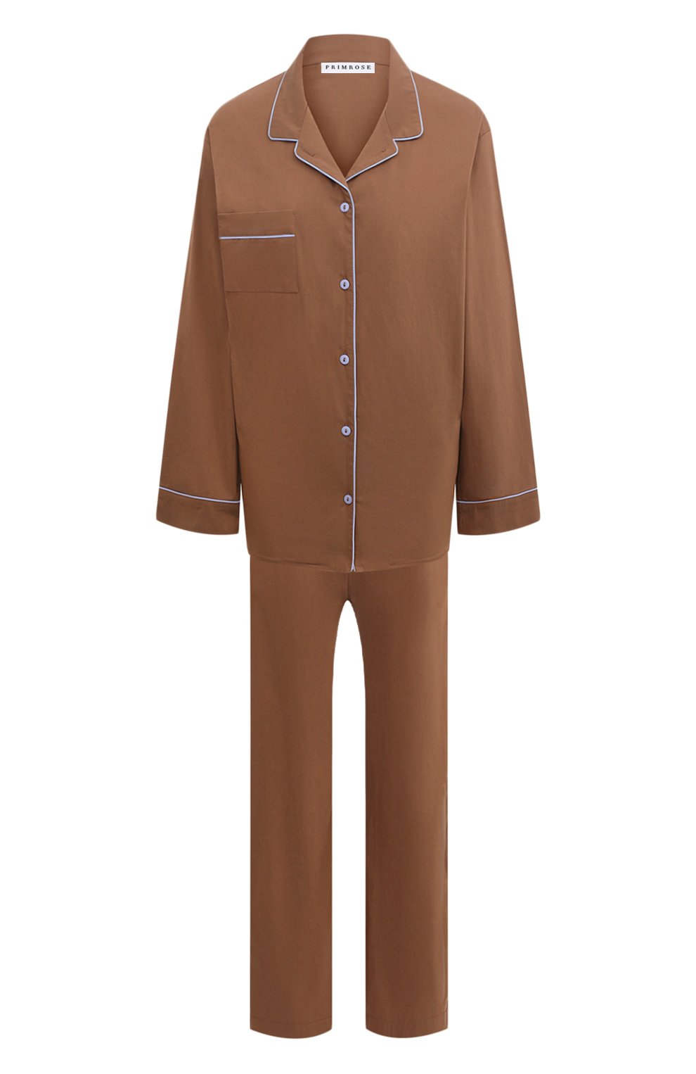 Хлопковая пижама PRIMROSE коричневого цвета по цене 19900 руб., арт. 1W.122RB.X042, фото 1 Хлопковая пижама PRIMROSE, арт. 1W.122RB.X042, фото 1