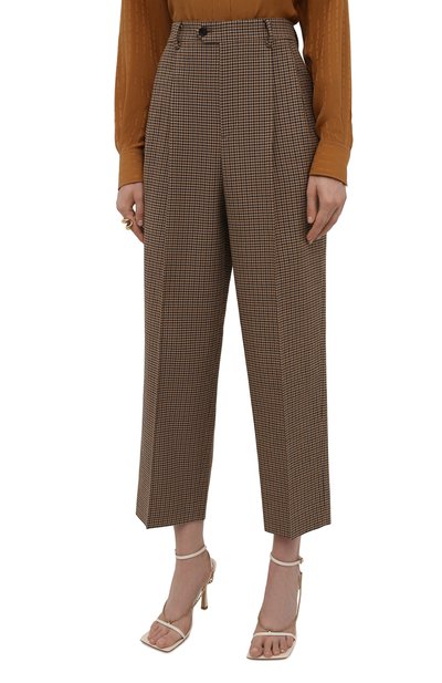 Шерстяные брюки CELINE бежевого цвета по цене 98950 руб., арт. 2P519192K, фото 3 Шерстяные брюки CELINE, арт. 2P519192K, фото 3