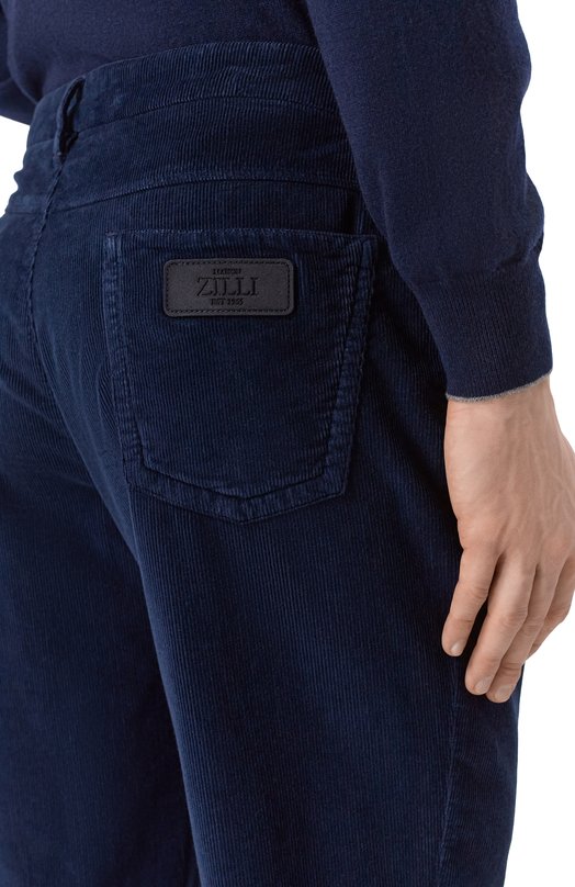 Вельветовые брюки Zilli J5T101M0193VZL002 Синий  J5T101M0193VZL002 Фото 5