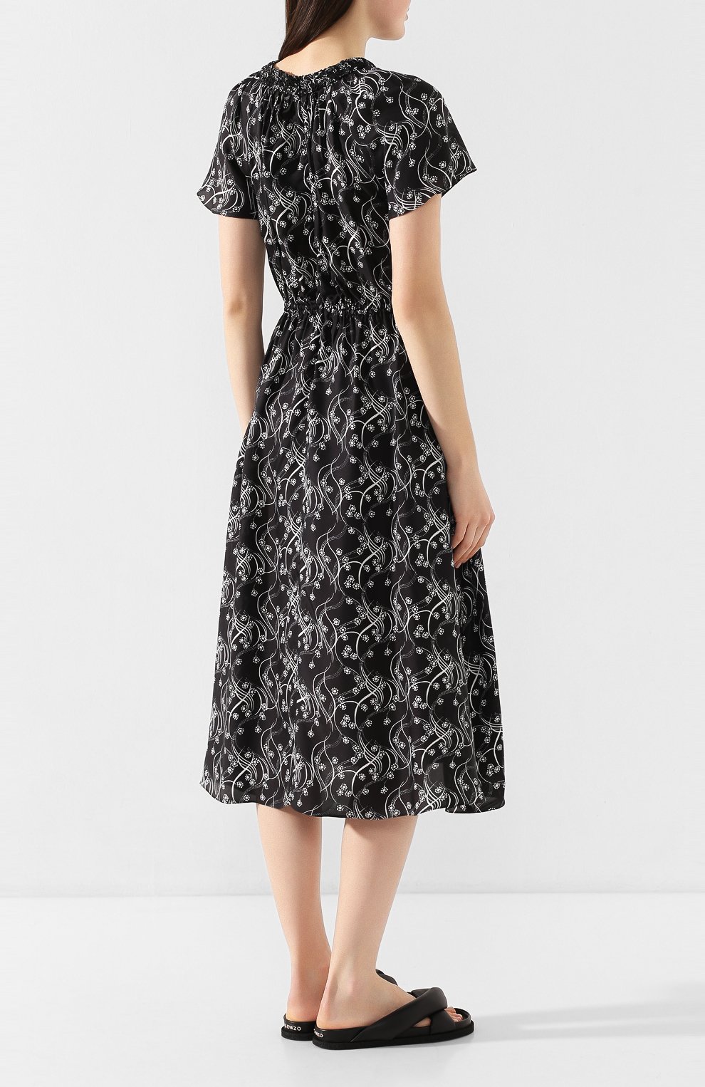 Платье из смеси вискозы и шелка KENZO, арт. FA52R0181521, фото 4
