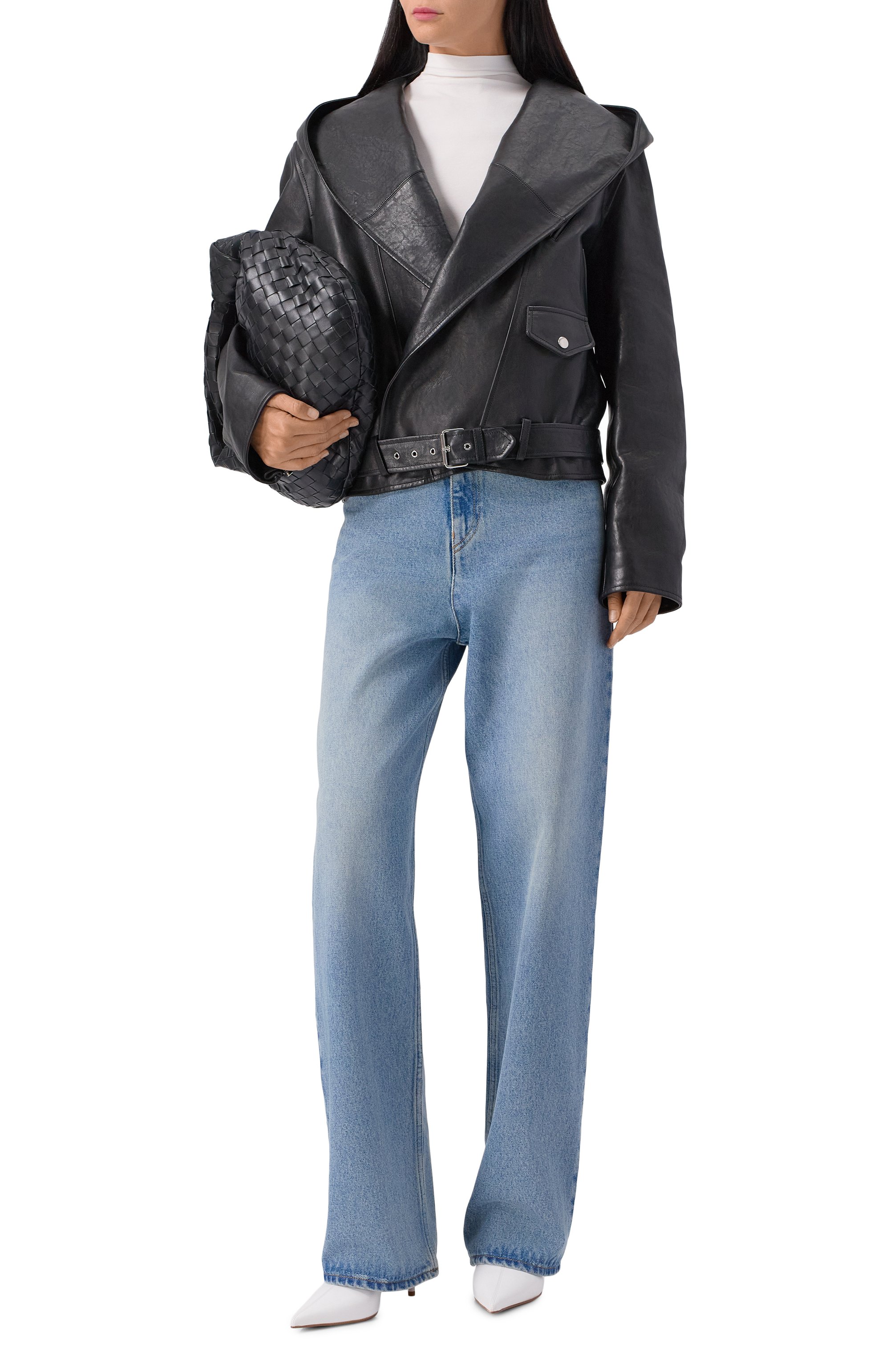 Кожаная куртка ALAIA, арт. AA9V0428L008A, фото 2