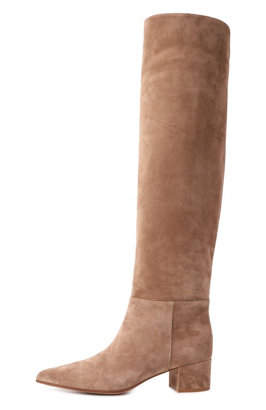 Замшевые ботфорты Camoscio Gianvito Rossi G80233.45RIC.C45CAML Бежевый  G80233.45RIC.C45CAML Фото 4