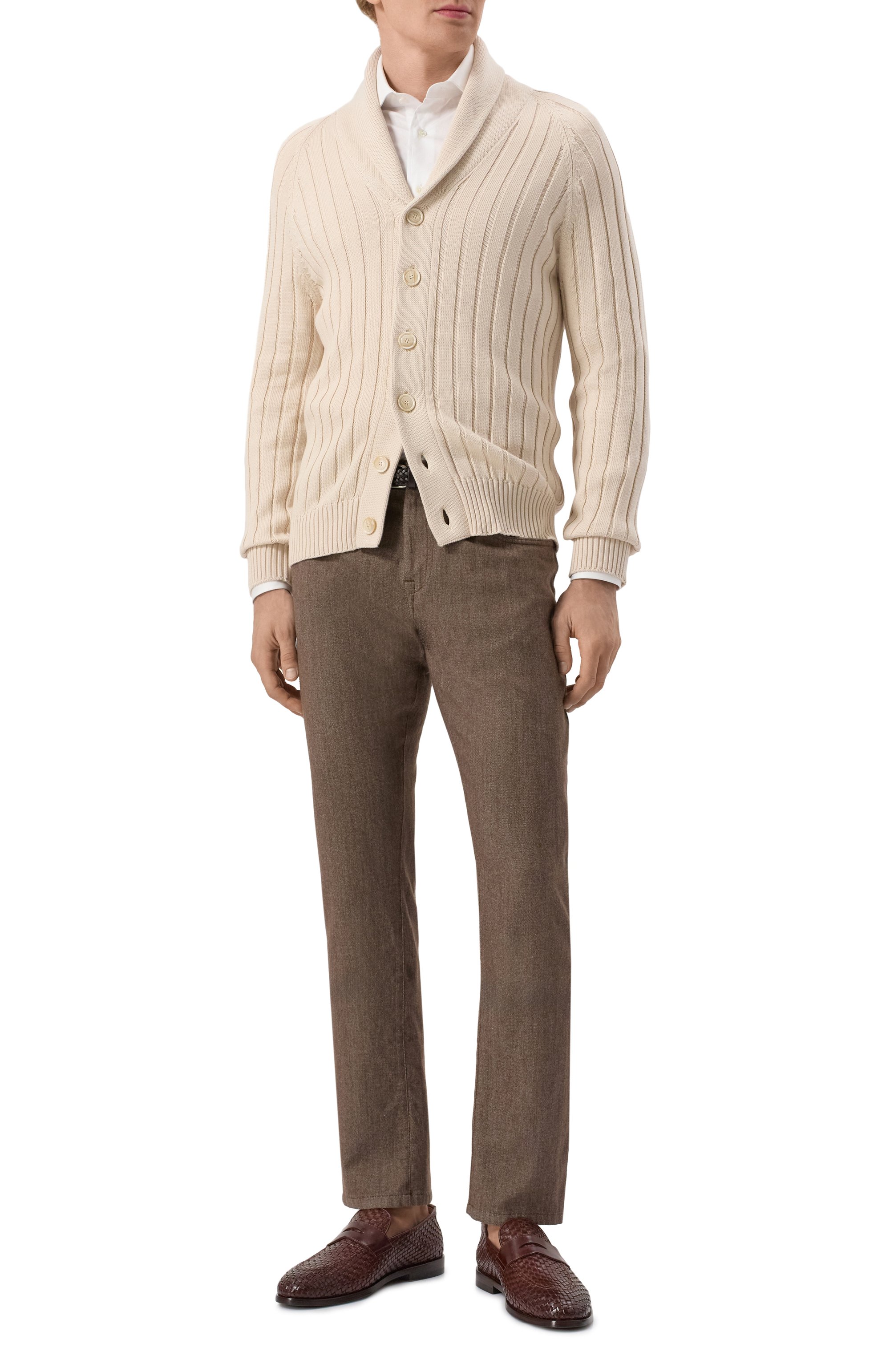 Брюки из хлопка и шерсти CANALI, арт. V1551/AV05333, фото 2