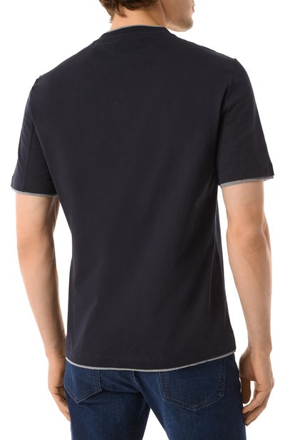 Хлопковая футболка BRUNELLO CUCINELLI, арт. M0B137427, фото 4