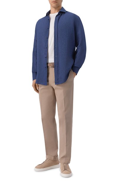 Мужская льняная рубашка BRUNELLO CUCINELLI, арт. MF6300028