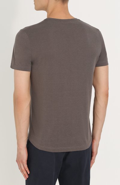 Футболка из шелка и хлопка LORO PIANA, арт. FAF6128, фото 4