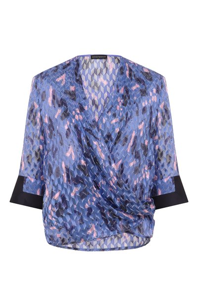 Женская блузка из вискозы и шелка EMPORIO ARMANI, арт. EW001549/TE13449