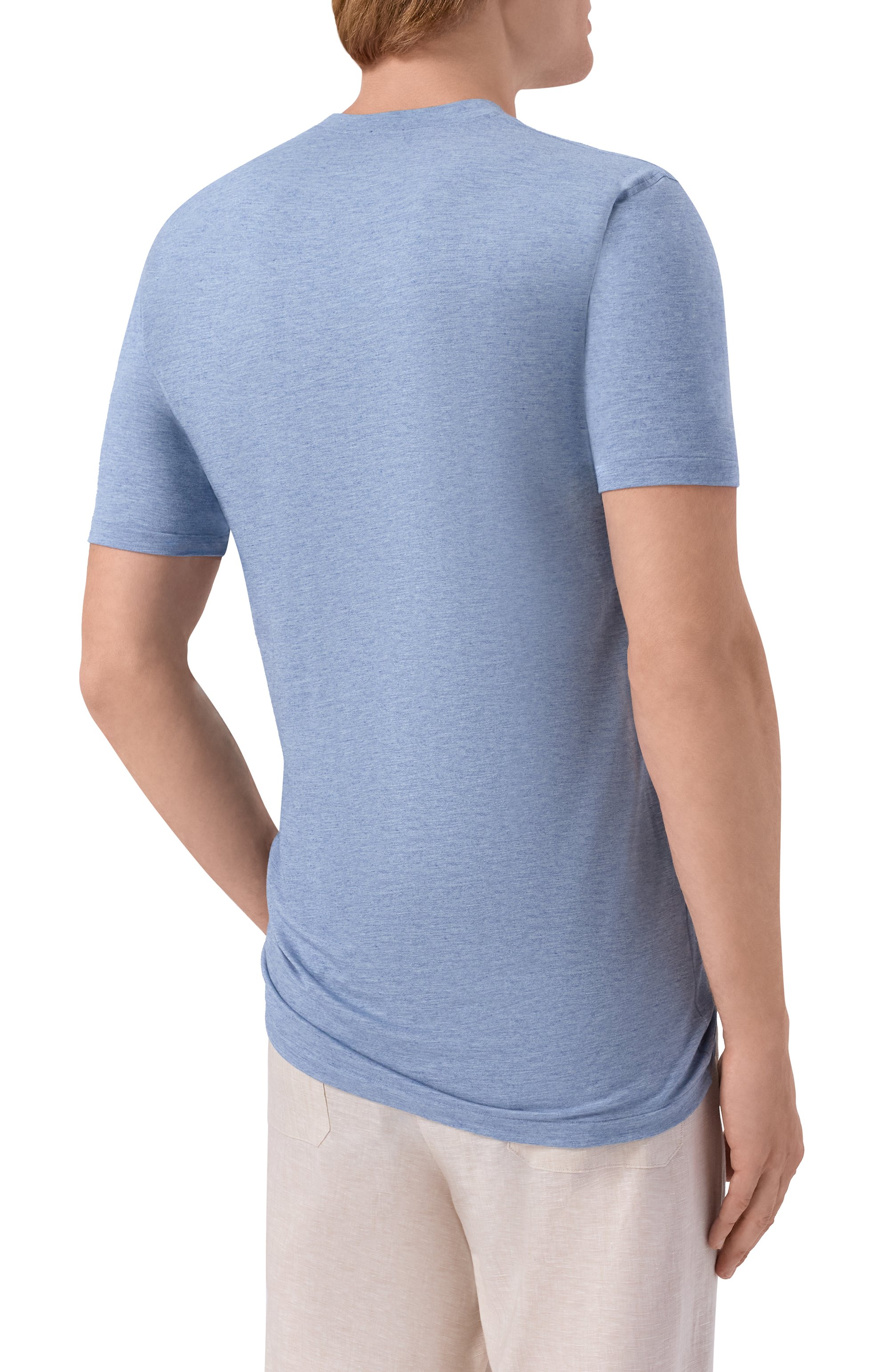 Футболка ZIMMERLI голубого цвета по цене 17000 руб., арт. 718-8251, фото 4 Футболка ZIMMERLI, арт. 718-8251, фото 4