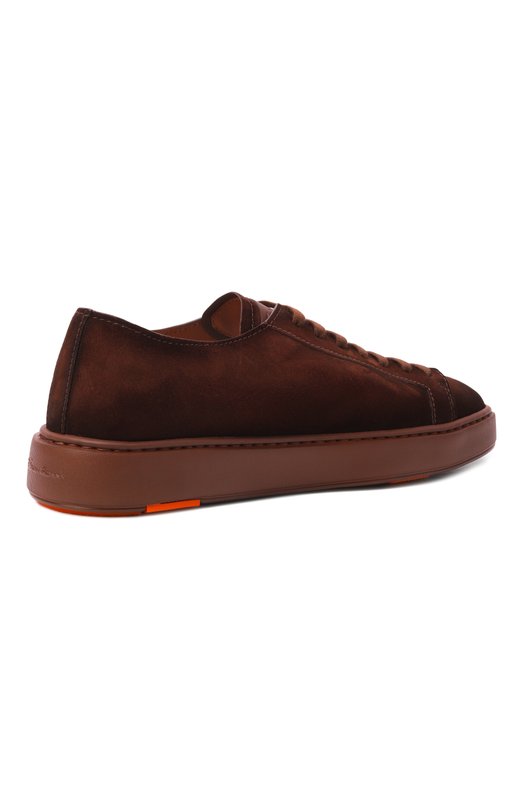 Замшевые кеды Cleanic Santoni MBCG21571F0XCA0L Коричневый  MBCG21571F0XCA0L Фото 5