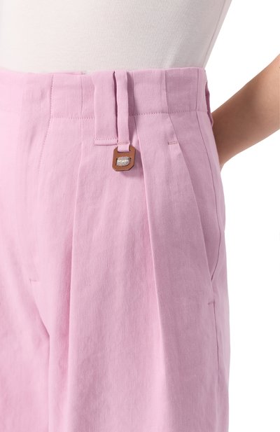 Шорты изо льна и вискозы LORENA ANTONIAZZI, арт. E2534PA97A/3347, фото 5