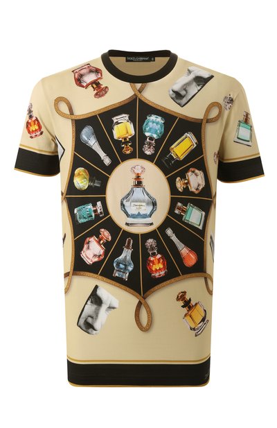 Мужская хлопковая футболка DOLCE & GABBANA, арт. G8RN8T/II7G0