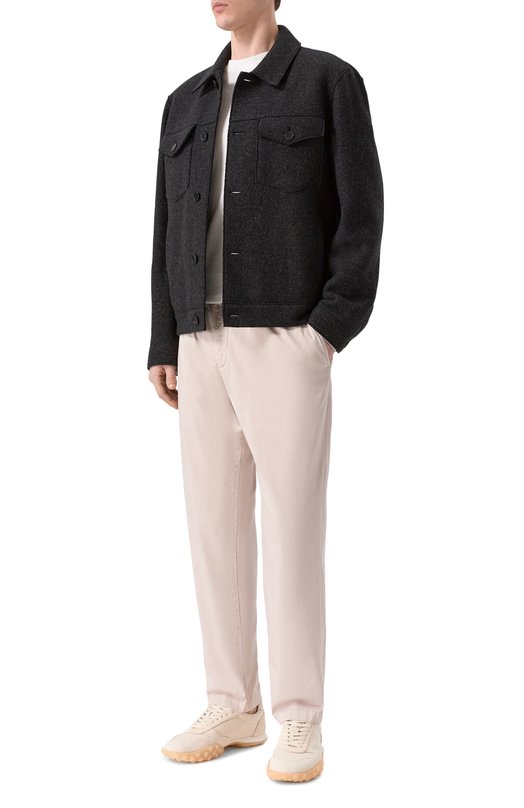 Хлопковые брюки White Sand 26SU66/182 Бежевый  26SU66/182 Фото 2