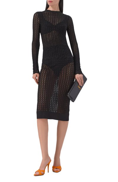 Текстильные мюли kirat 110 SAINT LAURENT, арт. 859308/AAF3F, фото 3