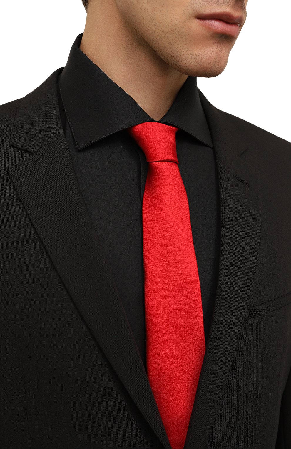 Шелковый галстук LUIGI BORRELLI, арт. CR1432, фото 2